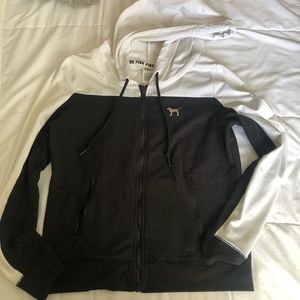 Vs pink zip up hoodie